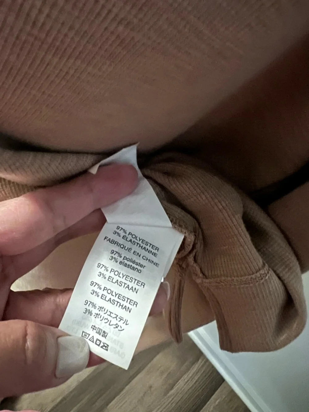 Vuori Women's Long Sleeve Henley in Taupe - Picture 10 of 11